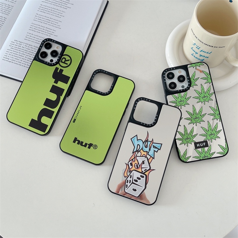 【New Casetify HUF Joint name】เคสโทรศัพท์มือถือ TPU กันกระแทก ลายตัวอักษรด้านข้าง สําหรับ iPhone 15 Pro MAX 14 13 12 11 Pro MAX 14