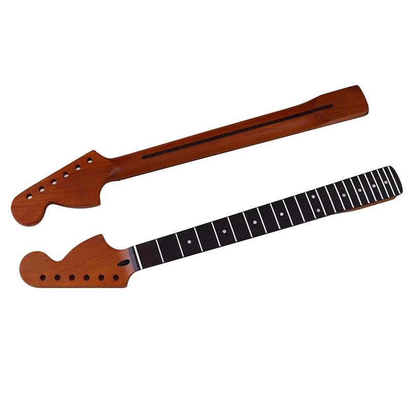 คอเมเปิ้ลคั่ว 22 เกรด 6 สาย DIY กีตาร์ไฟฟ้าคอคั่ว Maple Cowbone หมอนด้านบน Fingerboard Handle Instrument
