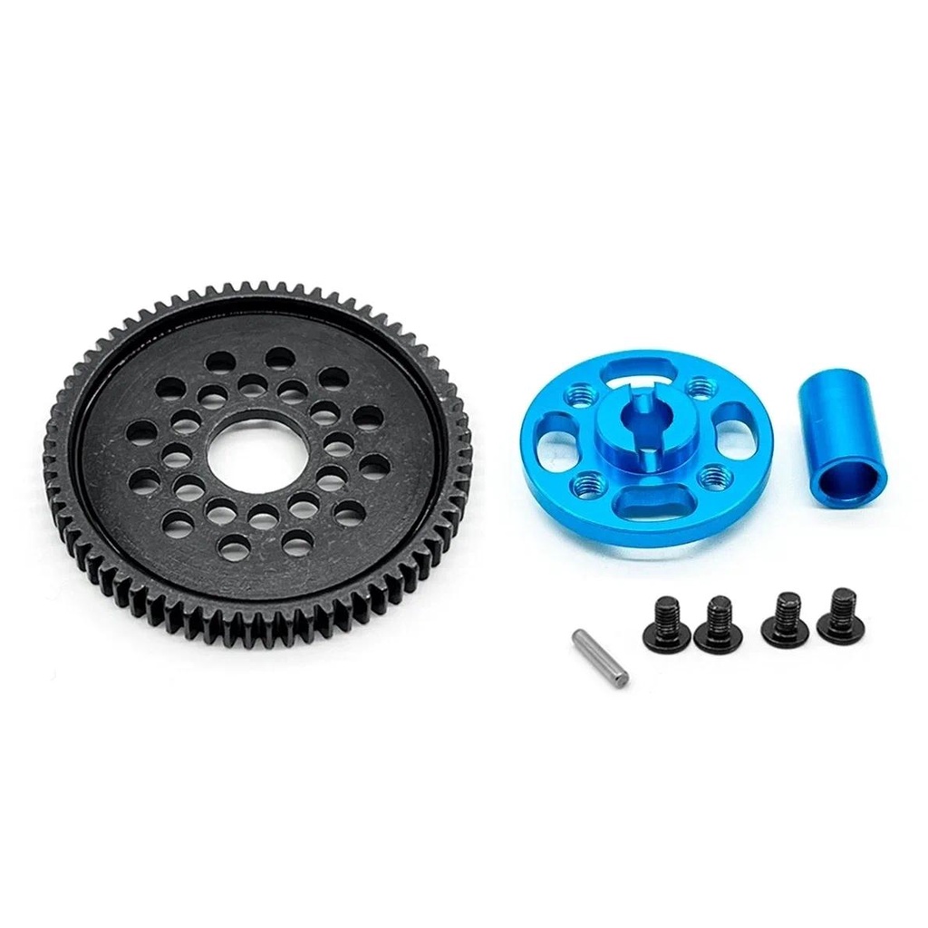Kkrc ชุดเกียร์โลหะ ความเร็วสูง 68T 54500 สําหรับอัพเกรดรถบังคับ Tamiya TT-02 TT02 1/10