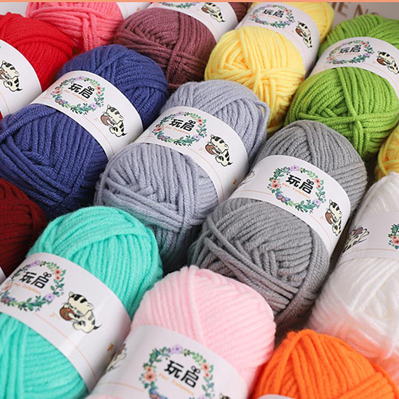 ด้ายผ้าฝ้ายถักโครเชต์ 5 เส้น 25 กรัม สําหรับถักผ้าพันคอ หมวก ตุ๊กตา DIY