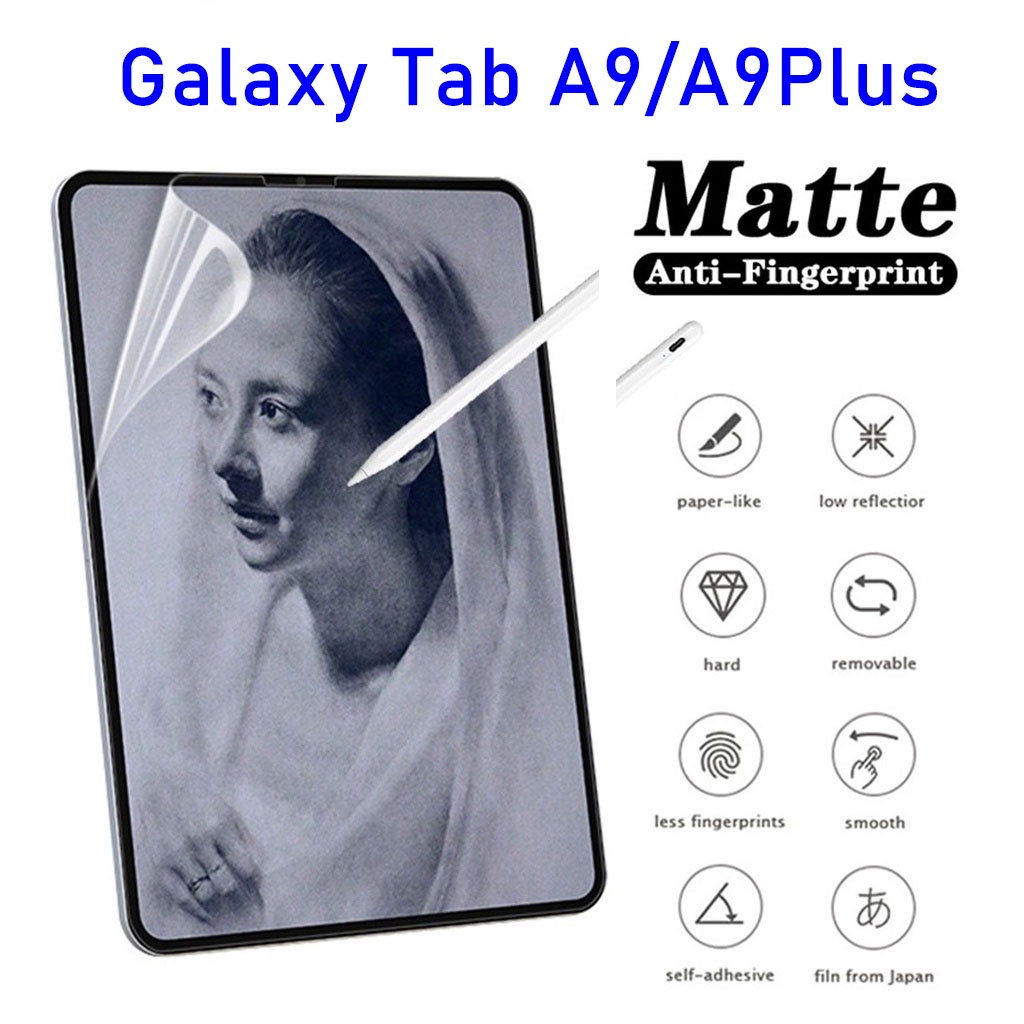 Paperlike ฟิล์มกระดาษ+ฟิล์มหลัง สำหรับ Samsung Galaxy Tab A9 2023 / A9Plus / A9+ รุ่นใหม่ ฟิล์ม กระจ