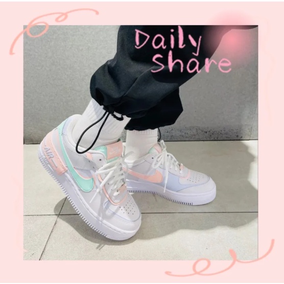 Nike Air Force 1 Low Shadow "Atmosphere"  White-pink ของแท้ 100% - แนะนํา รองเท้า สำหรับขาย