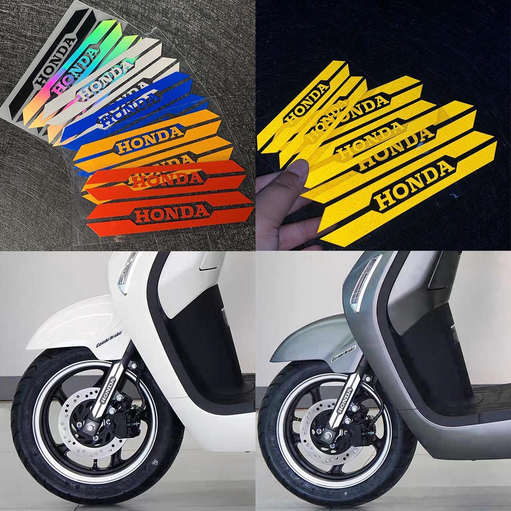 สติกเกอร์สะท้อนแสง ติดโช๊คอัพรถจักรยานยนต์ สําหรับ Honda CM300 NX125 CB190 1 ชุด 2 ชิ้น