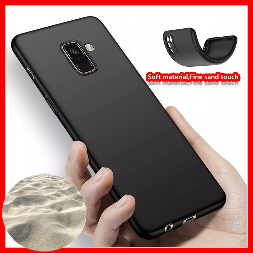 Samsung Galaxy A8 Plus 2018 Jelly Case Matte Finish ยืดหยุ่นนุ่มปกหลังเจลยาง TPU ซิลิโคนป้องกันลายนิ้วมือ Ultra Thin