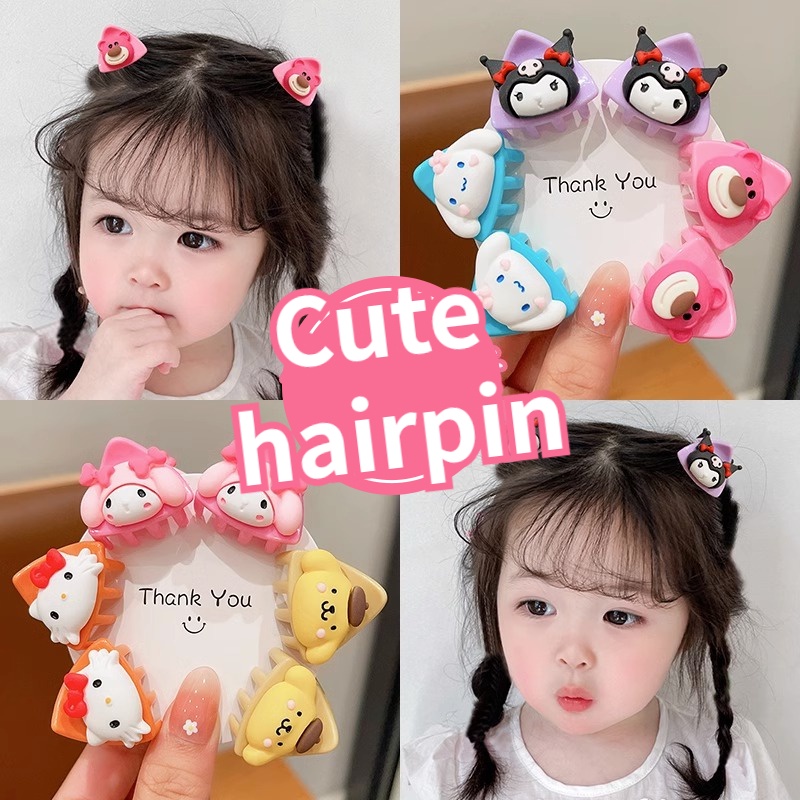 SANRIO พร้อมส่ง - ใหม่ กิ๊บติดผม ลายการ์ตูนหูแมวน่ารัก เจ้าหญิง หน้าม้า เครื่องประดับผมแฟชั่น สําหรับเด็กผู้หญิง