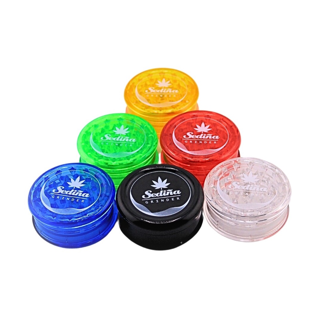 1 ชิ้น เลือกสีได้ SEDINA Grinder plastic เครื่องบดพลาสติกทรงกลม เครื่องบดสมุนไพร ที่บด Raw