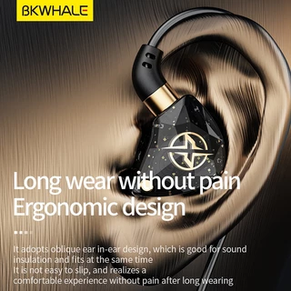 Bkwhale BX-02 กีฬาวิ่งหูฟัง HiFi หูฟังแบบมีสายบลูทูธ 5.0 หูฟังพร้อมไมโครโฟนชุดฟังเบสหนักแน่น