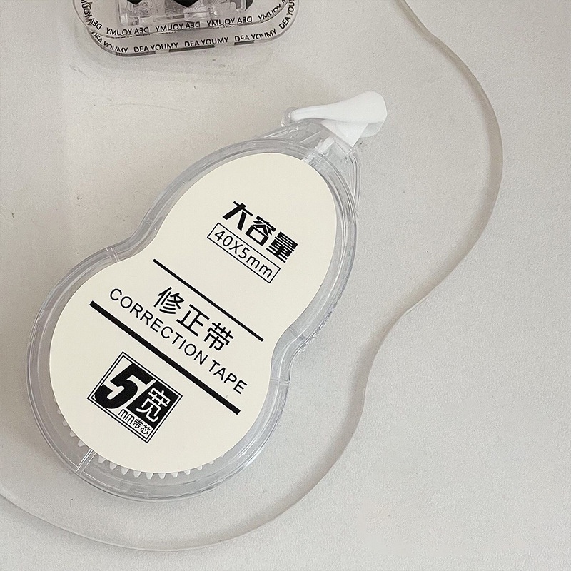 เทปลบคําผิด ความจุขนาดใหญ่ 20 เมตร แบบเรียบ สีโปร่งใส สําหรับนักเรียน
