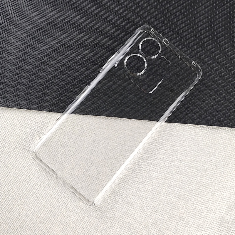 เคสโทรศัพท์มือถือ PC แข็ง แบบใส ป้องกันกล้อง เต็มเครื่อง เคลือบเงา สําหรับ vivo T2x iQOO Z8 Z8x Z7 Z