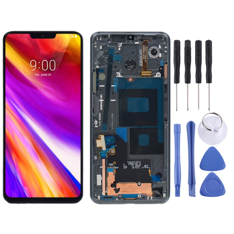 เตรียมจัดส่ง หน้าจอ LCD สําหรับ LG G7 ThinQ / G710 G710EM G710PM G710VMP Digitizer Full Assembly พร้