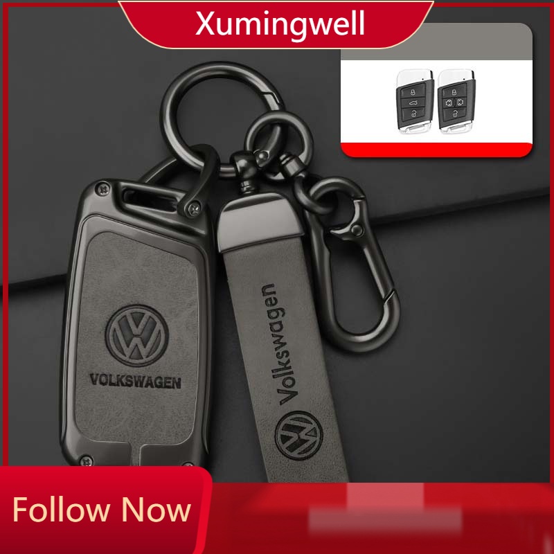 Xm-สังกะสีกุญแจรถสําหรับvw Volkswagen Passat B8 MagotanสําหรับSkoda Kodiaq Superb A7 รถอุปกรณ์เสริม