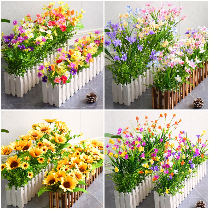 กระถางดอกทานตะวันจําลอง บอนไซ เสมือนจริง ไม่ว่าจะสุนทรียศาสตร์ สําหรับตกแต่งโต๊ะ ราคา ถูกที่สุด ดีลบีเคเค