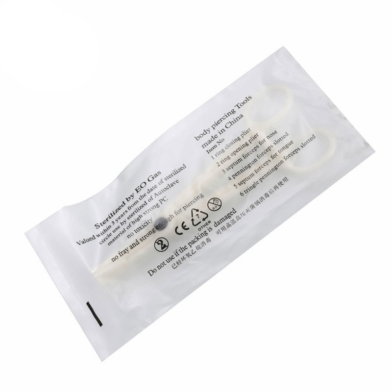 1 ชิ้น ใช้แล้วทิ้ง ฆ่าเชื้อ ช่อง กลม สะดือ คีม สามเหลี่ยม เปิด คีม หู จมูก เครื่องมือเจาะ สัก เจาะ ซัพพลาย - รูปที่ 5