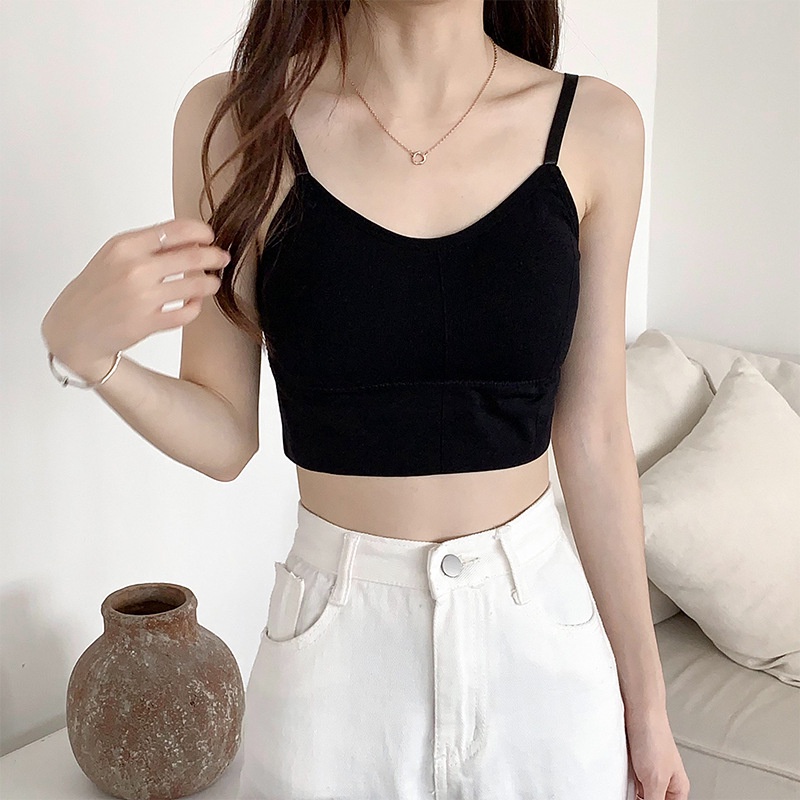 ชุดชั้นในสปอร์ตบรา ไร้รอยต่อ สวยงาม ฟองน้ำถอดออกได้ สําหรับผู้หญิง กระชับทรวงอก หลากสี ราคาถูกพร้อมส่ง - รูปที่ 2