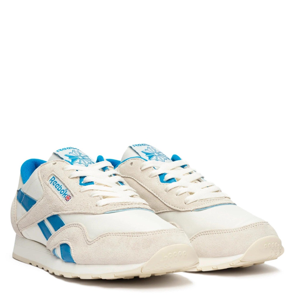 Reebok Mens Classic Nylon 1991 Vintage Mens Shoes (chalk/blue/alab) - Sports Direct