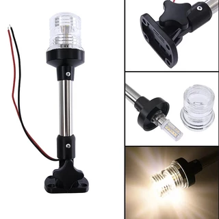 12 นิ ้ วสีขาว Yacht Marine Anchor Light พับลง LED เรือนําทาง Sailing สัญญาณ 12 ~24 V