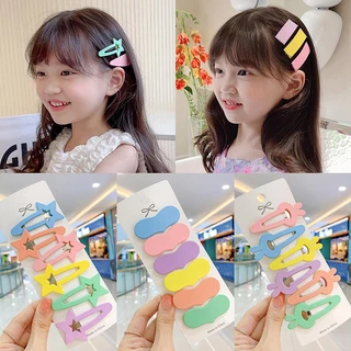 COD-ในไทย💖1บาท กิ๊ฟติดผม Candy Color Frosted BB Clip แฮนด์เมด DIY คลิปหนีบผมสำหรับเด็ก-Kri