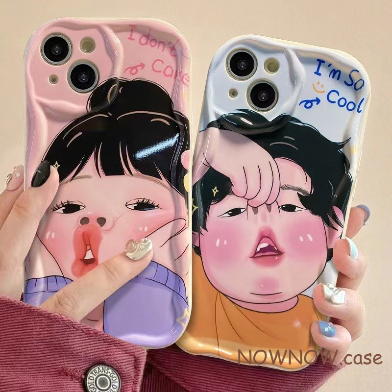 เคสโทรศัพท์มือถือ แบบนิ่ม ลายการ์ตูนเด็กผู้ชาย และผู้หญิง สําหรับ iPhone 15 14 13 12 11 Pro MAX X XR XS MAX 7 8 Plus