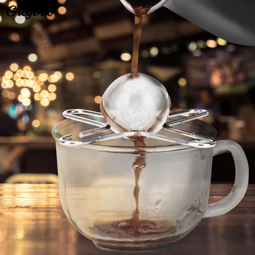 ลูกบอลน้ําแข็ง กาแฟ สเตนเลส ทรงกลม ใช้ซ้ําได้ อุปกรณ์เสริม สําหรับผู้ซื้อกาแฟ ตะวันออกเฉียงใต้