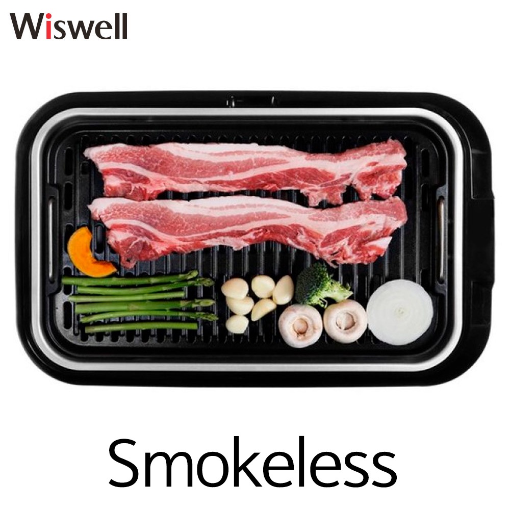Wiswell Smokeless Grill WG2101 Electric Korean Barbecue BBQ Cookware Machine