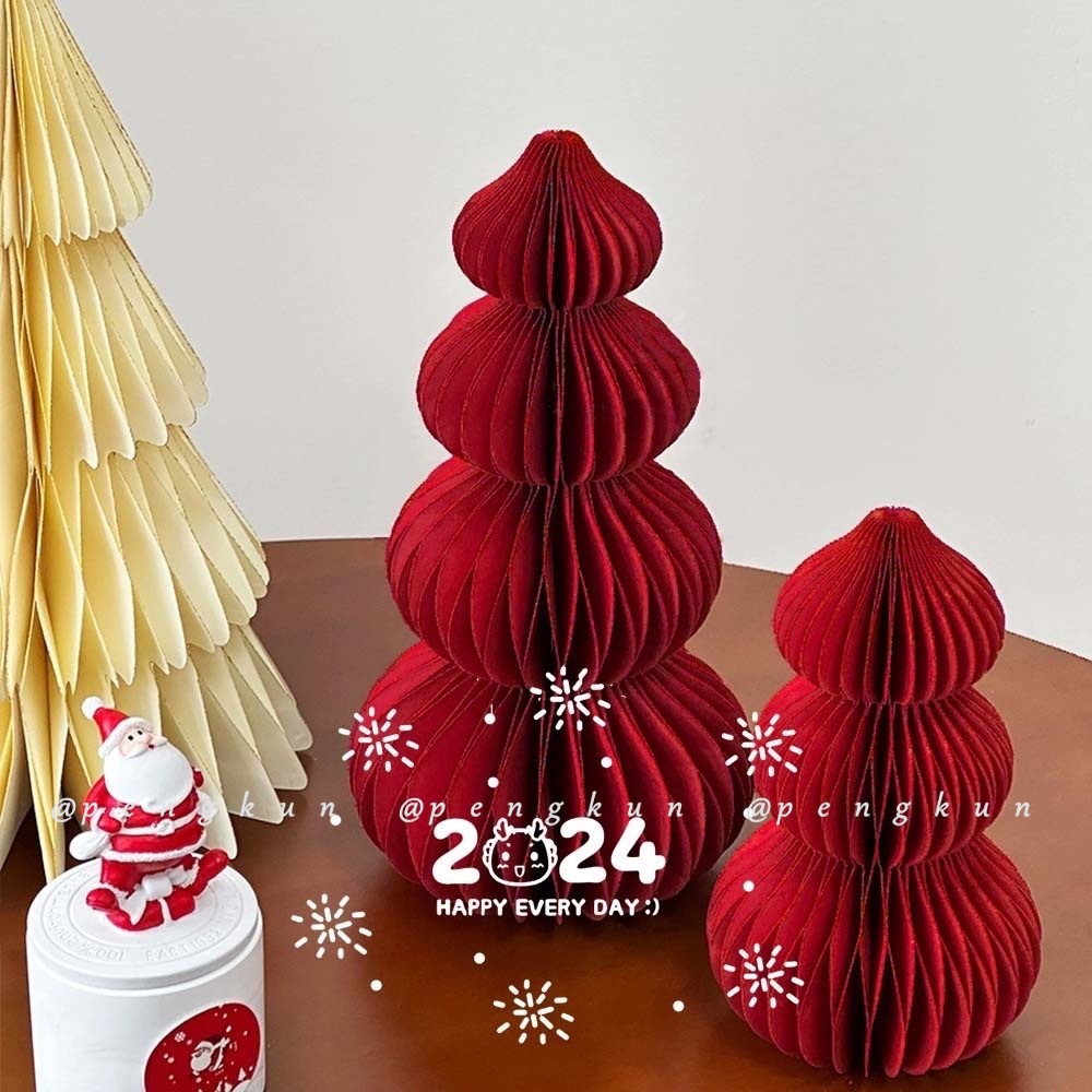 น้ําเต้าซ้อน 2025 ตกแต่งปีใหม่ สีแดง สไตล์จีน โอริกามิ มะระ ตกแต่ง ห้างสรรพสินค้า หน้าต่าง พิธีขึ้นบ้านใหม่ งานแต่งงาน เทศกาลฤดูใบไม้ผลิ คริสต์ม