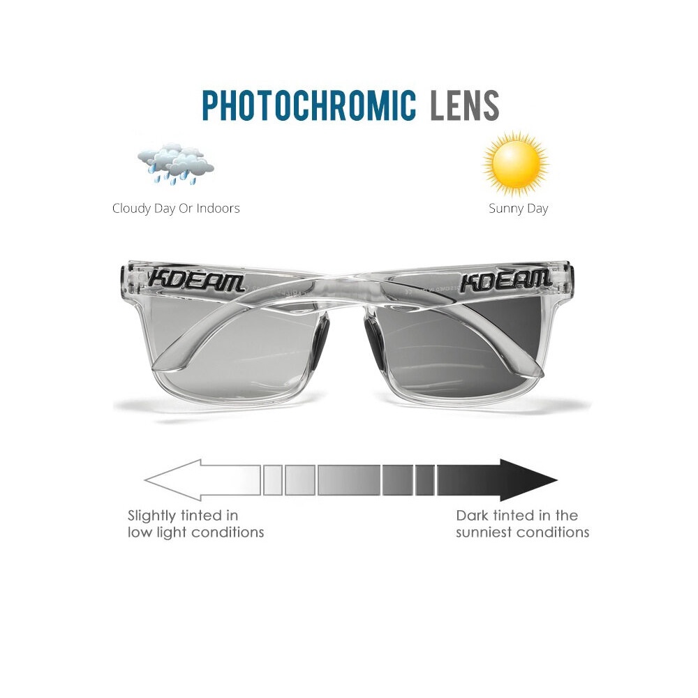NEW ! Photochromic Lens แว่นตากันแดด เลนสออโต Polarized กันแสงUV400 สำหรับเดินทาง ขับรถ ขี่มอเตอรไซต ปันจักรยาน พร้อมส่ง
