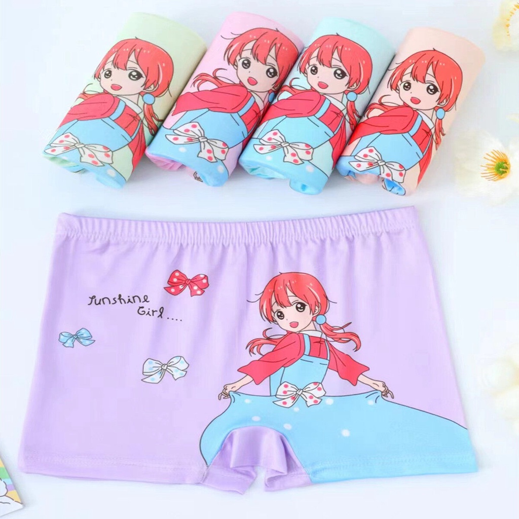 ชุดชั้นในเด็กผู้หญิง (5 ชิ้น) สีสดสวยงาม ผ้าเนียนสบาย