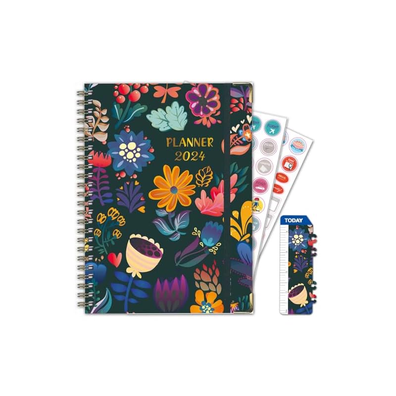 [Direct from JAPAN]Pocket Diary Notebook 2024 Monthly & Weekly 2024 Daily Planner 12 Months Daily We