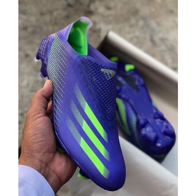 Adidas X Ghosted+ Purple Volt FG รองเท้าฟุตบอล สันทนาการ
