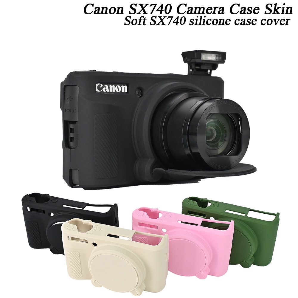 เคสซิลิโคนนิ่ม ป้องกันกล้อง สําหรับ Canon PowerShot SX730 SX740 SX740HS SX740 SX740