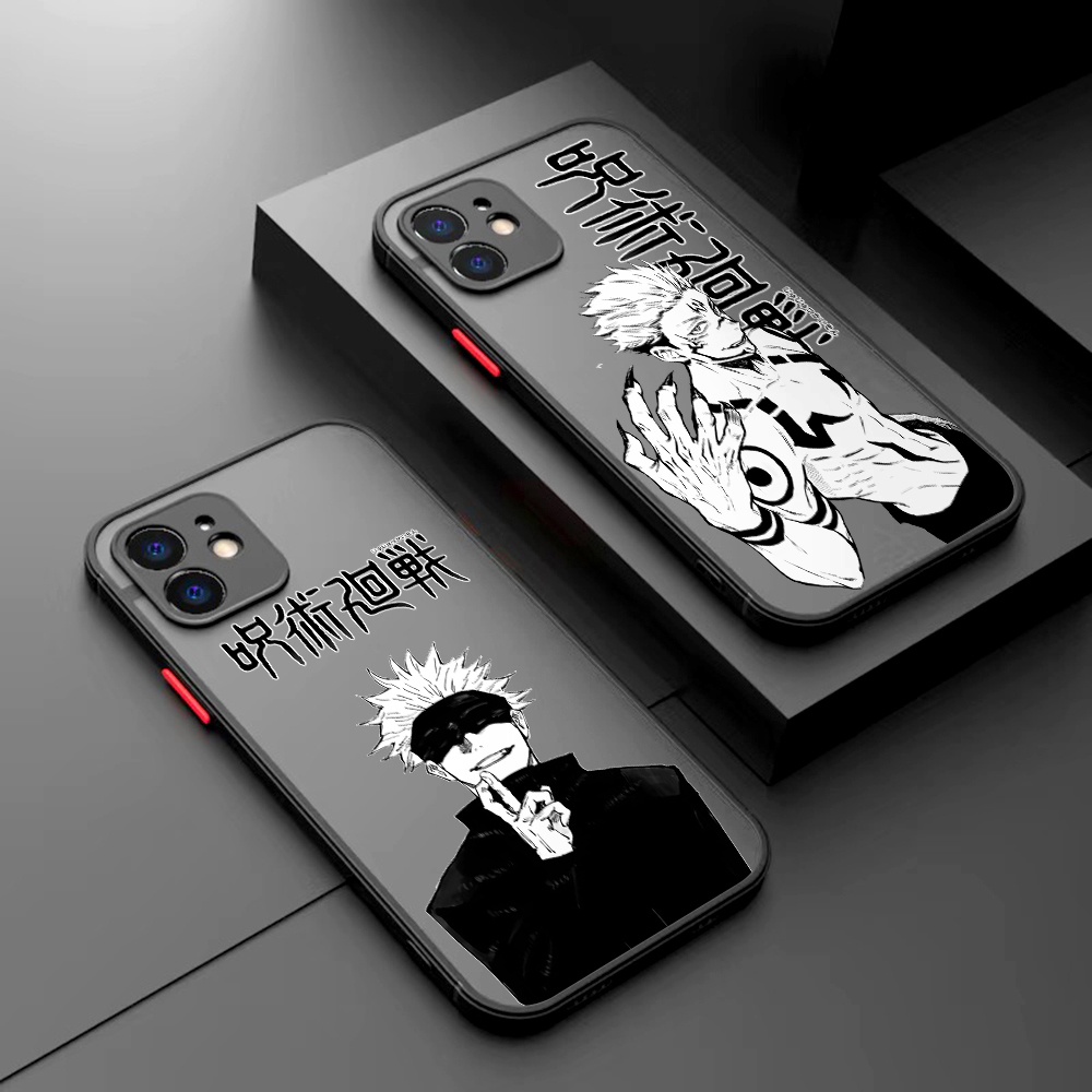 เคสโทรศัพท์มือถือ แบบโปร่งแสง ลาย Gojo Yuji Jujutsu Kaisen สีดํา สําหรับ OPPO Realme 9I 10 11 C20 C21 C21Y C30 C30S C31 C33 C35 C53 C55 Pro Plus GTNEO2 NARZO50 4G 5G