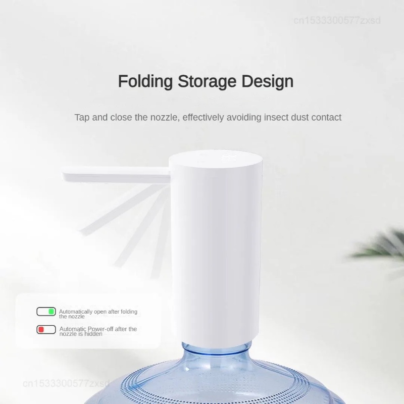 สําหรับ Xiaomi Xiaolang พับตู้น้ําไร้สายไฟฟ้า Barreled ปั๊มน้ําจอแสดงผล LED เครื่องจ่ายน้ําอัตโนมัติ Barrel ประเภท Pumpin - รูปที่ 2