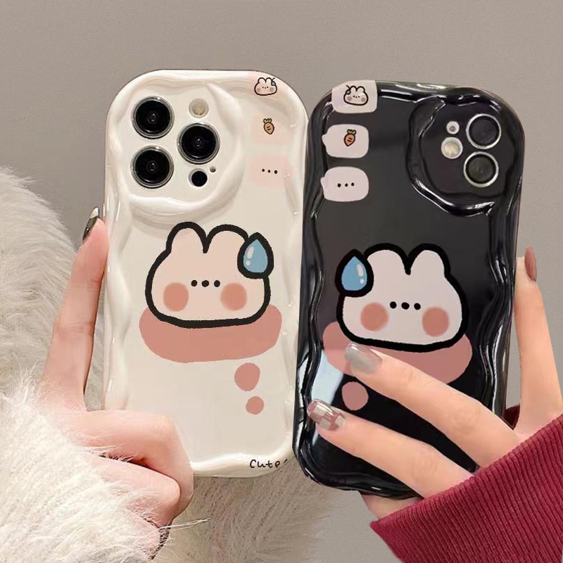 เคส Realme 11 12+ 12 Plus Pro+ 11X 10 10Pro+ 10T 9i 5G 4G 8 Pro Realme9i 9Pro เคสเรียลมี 8i 7 7i 6 Pro 5 5s 5i 6i 6s กระต่ายกันกระแทกกับฝาอ่อน