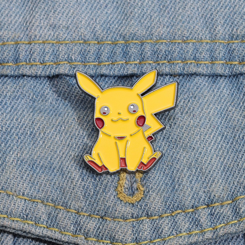 เข็มกลัดโลหะ รูปการ์ตูนอนิเมะ Elf Lapel Pin Pikachu น่ารัก เครื่องประดับ ของขวัญ สําหรับสัตว์เลี้ยง