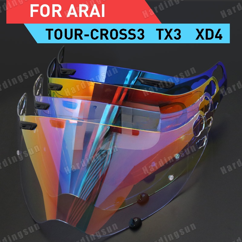 เข้ากันได้กับ TOUR-CROSS3 TX3 XD4 กระจกบังแดดเลนส์หมวกกันน็อคป้องกันรังสีอัลตราไวโอเลต