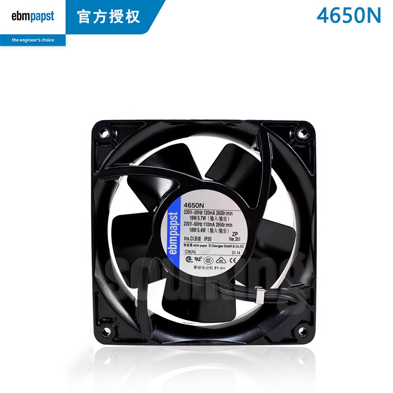 Ebmpapst พัดลมระบายความร้อน ทนความร้อนสูง 4650N 4656N 4656Z 12038 4606N 4600N