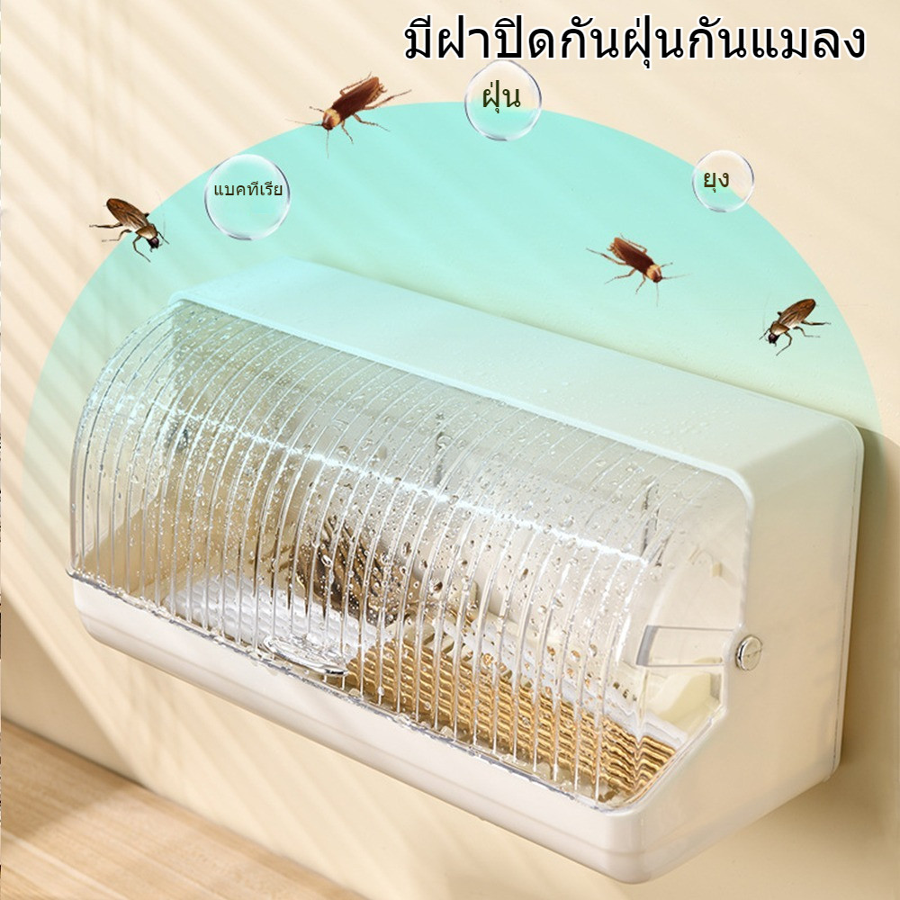 เก็บช้อนส้อมที่พร้อมส่ง ตะเกียบ ติดผนัง ตะขอแขวน อุปกรณ์ในครัว มีดเสียบ ไม่ต้องเจาะ สดวกในการจัด - รูปที่ 4