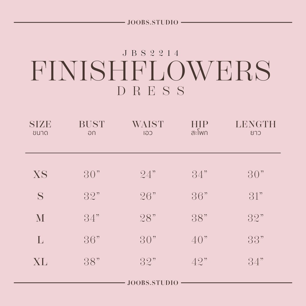 #JBS2224 Finish Flowers Dress - รูปที่ 6
