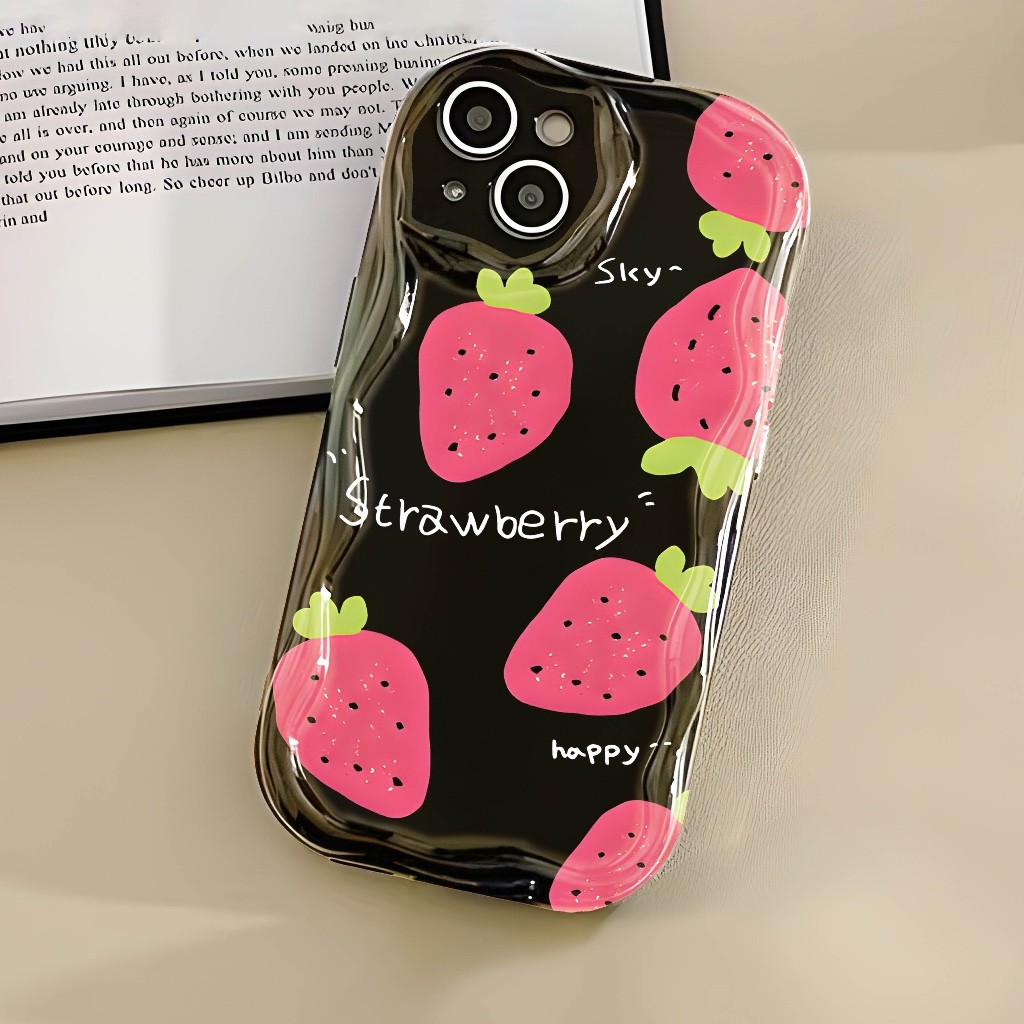 WF CASE STRAWBERRY สําหรับ P0C0 M3 REDMI A1 A2 A3 CR025 CTCS