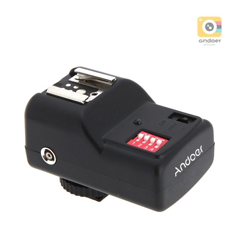 Andoer 16 ช่องวิทยุระยะไกลไร้สาย Speedlite Flash Trigger Universal
