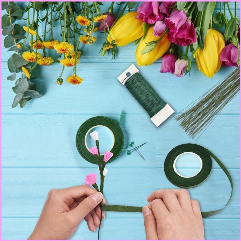 Inf ดอกไม้ลวด Paddle Wire 22Gauge Florist ลวดพวงหรีดสําหรับพวงหรีดทําหัตถกรรม