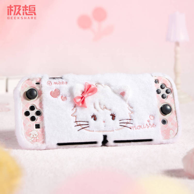 Geekshare Mikko เคสป้องกันแบบแข็งตุ๊กตาแบรนด์ร่วมสําหรับ Nintendo Switch OLED