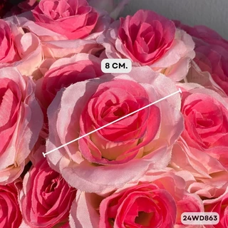 กุหลาบช่อ36ดอก ดอกไม้ประดิษฐ์ ขนาดความยาว48cm.หน้าดอก8cm.