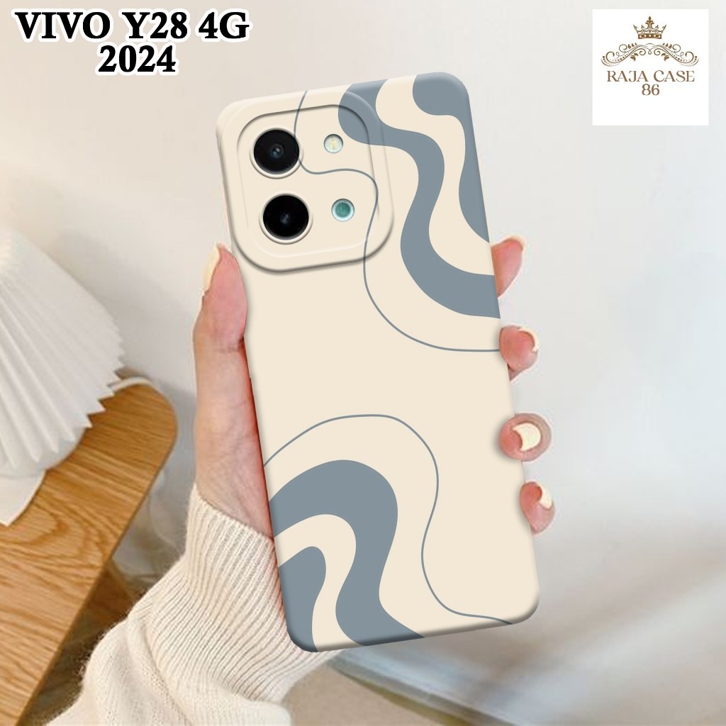 เคส HP Vivo Y28 4G 2024 - Rajacase - เคส Vivo Y28 4G - เคส ABSTRACT Motif - ฟิล์มกันรอยมือถือ - Vivo