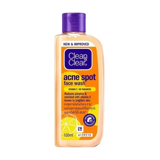 Clean & Clear คลีน แอนด์ เคลียร์ เฟส วอช แอคเน่ สปอต วิตามินซี 100 มล.