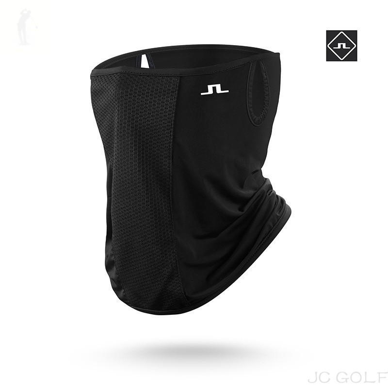 【New】J.lindeberg Golf Ice Silk Sunscreen Mask Men Women Elastic Breathable Bib Anti-Ultraviolet Face Mask
