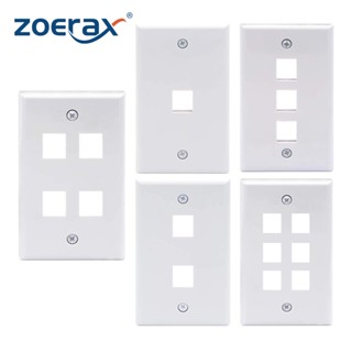 Zoerax แผ่นแจ็คคีย์สโตน USA ชุบอีเธอร์เน็ต สําหรับคีย์สโตน 1 ชิ้น