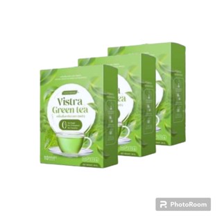 ชาเขียว สลายพุง ขับโซเดียม Vistra Green tea ( 3 กล่อง)