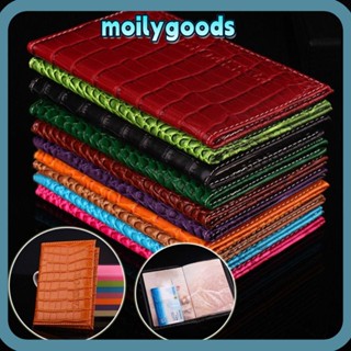 Moilyhd ที่จัดระเบียบการเดินทาง, กระเป๋าสตางค์, ที่ใส่หนังสือเดินทาง ลายหนังจระเข้, ปกป้องกันหนังสือเดินทาง PU