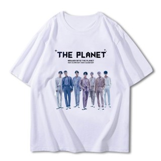 [NEW!!]​เสื้อยืดสกรีน | หมวกปักลาย  BTS THE PLANET  สินค้าแฟนแมด （S-5XL）S-5XL